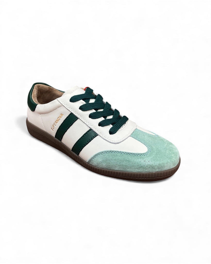 Drilleys Sixty Four Forest Cream Gum Sole Trainers