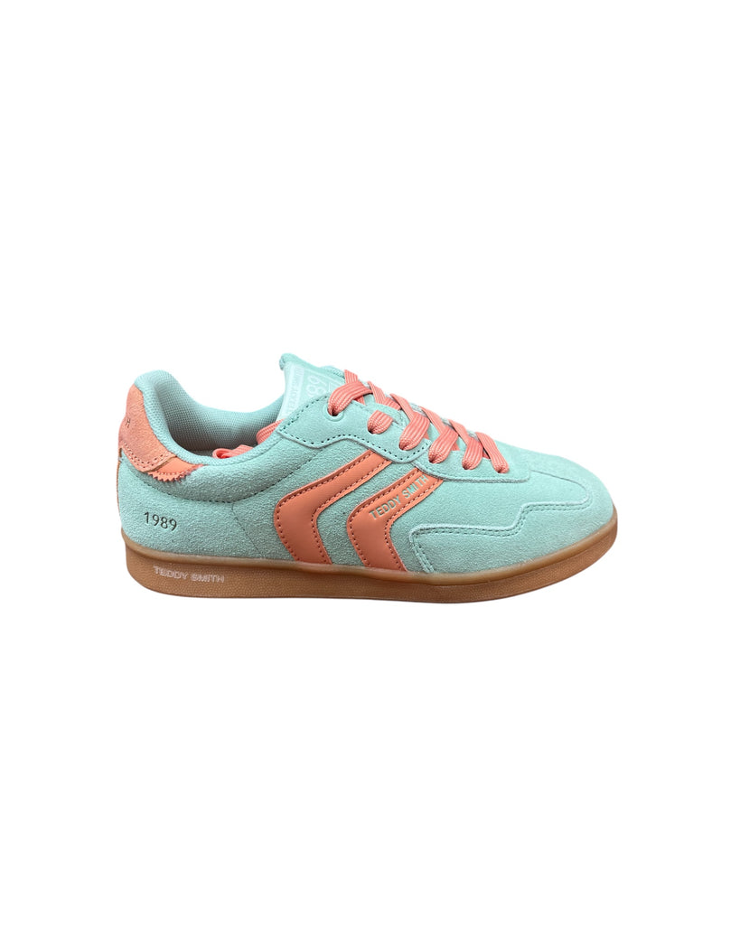Teddy Smith Aqua Suede Gum Sole Trainers 120519