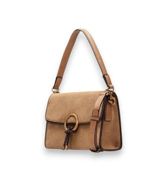 Hispanitas BI264945 Honey Suede Shoulder Bag
