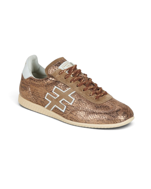Another Trend A078 Bronze Slim Gum Sole Trainers