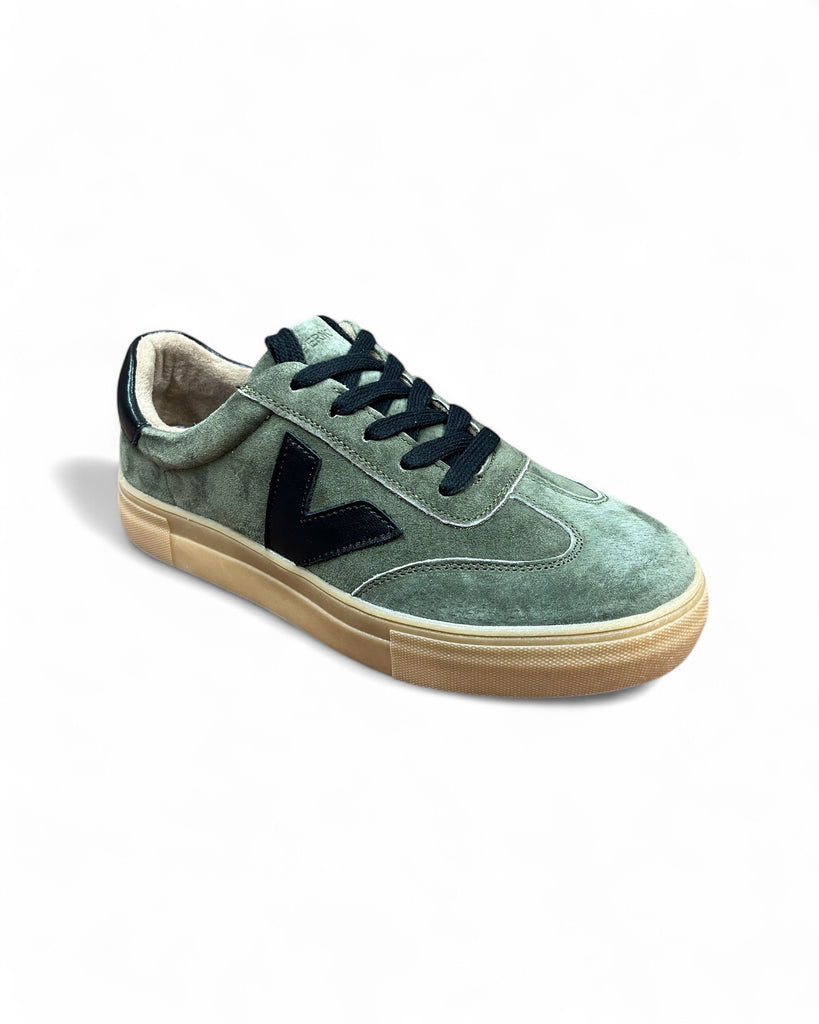 Drilleys Ninety Moss Ink Gum Sole Trainers