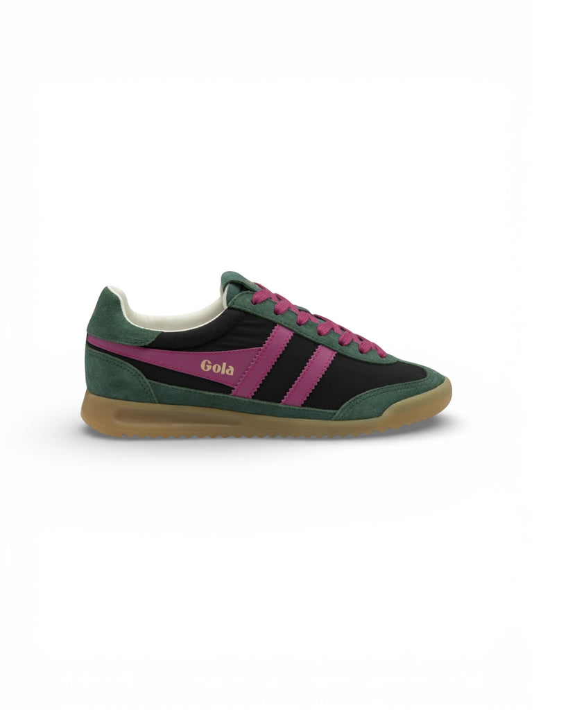 Gola Classics Women's Firefly Black, Pine & Fuchsia Trainers