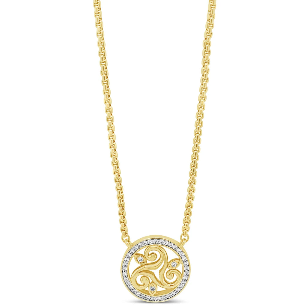 Séala Gold Celtic Circle Necklace