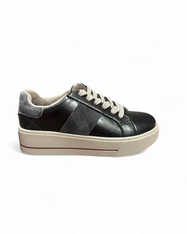 Patrizio Como Desio Pewter Flatform Trainers