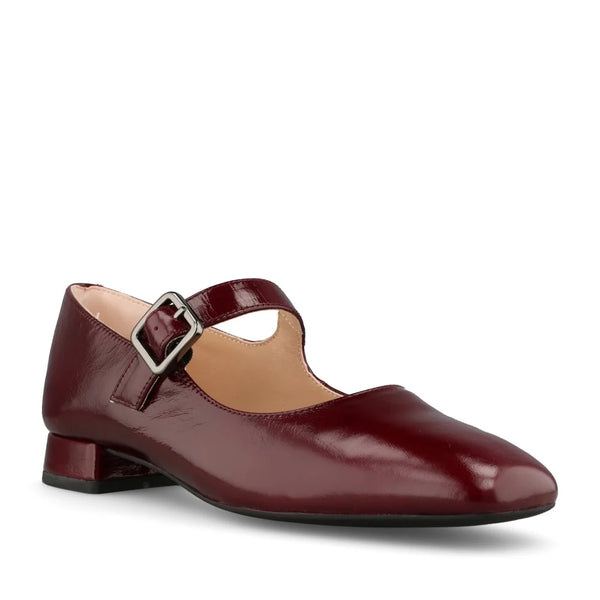 Unisa Culver Burgundy Patent Mary-Jane Shoes