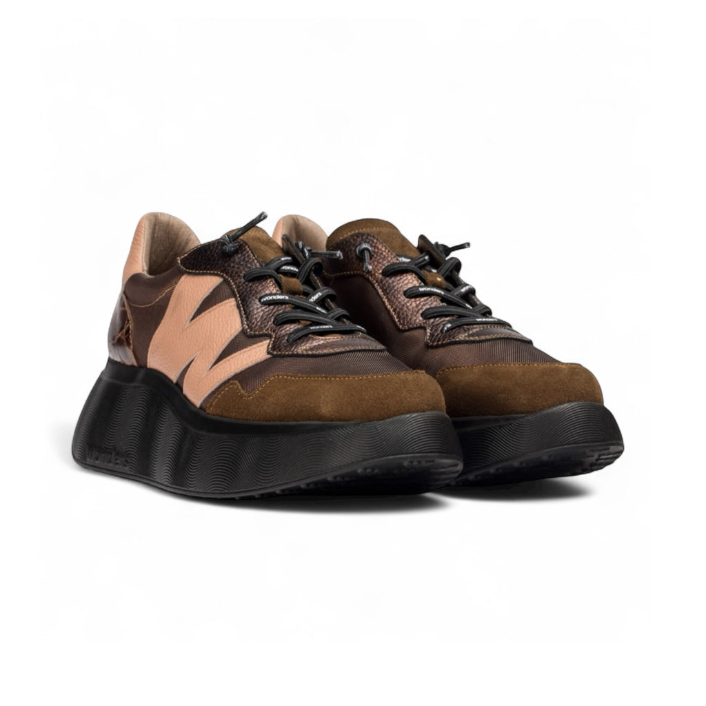 Wonders A-3631 Coñac & Bronze Trainers