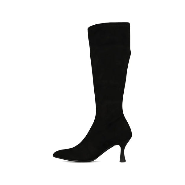 Miss Elastic 78041 Black Pointed Stretch Long Boot