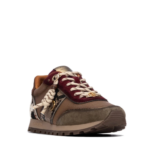 Carmela 164237 Brown Multi-Tonal Suede Trainers