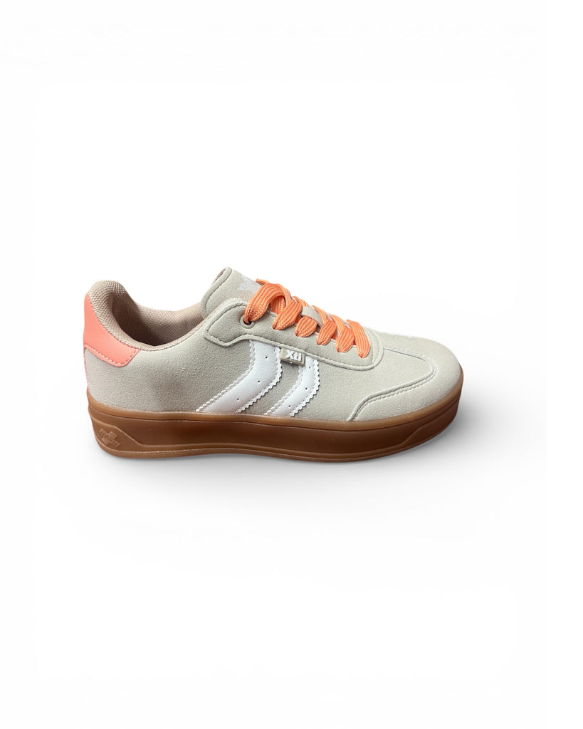 XTI Beige Chunky Gum Sole Trainers 145016