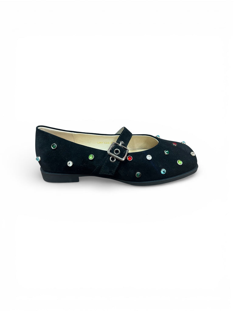 Loretta Vitale Black Embellished Pump