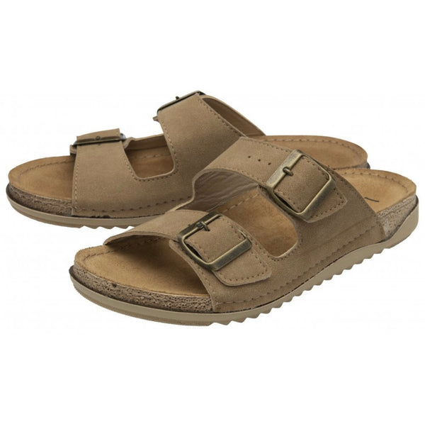 Natural Trento Open Toe Mules Lotus Sandals