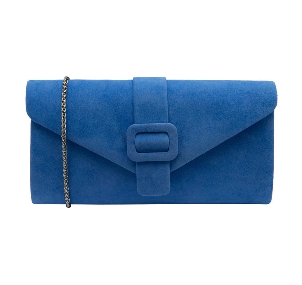 Lotus Cornflower Blue Suede Aletta Bag