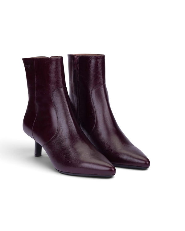 Wonders G-7111 Wine Leather Ankle Boots