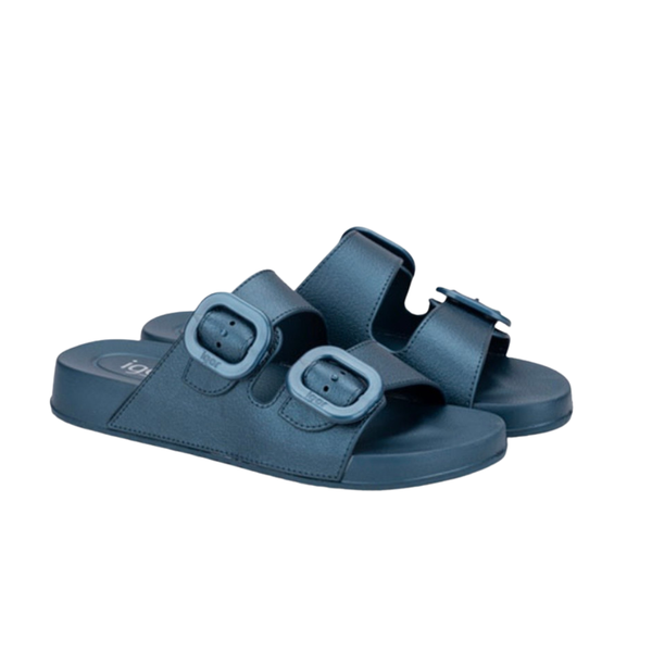 Igor Habana Brillo Metallic Navy Double Strap Sandal
