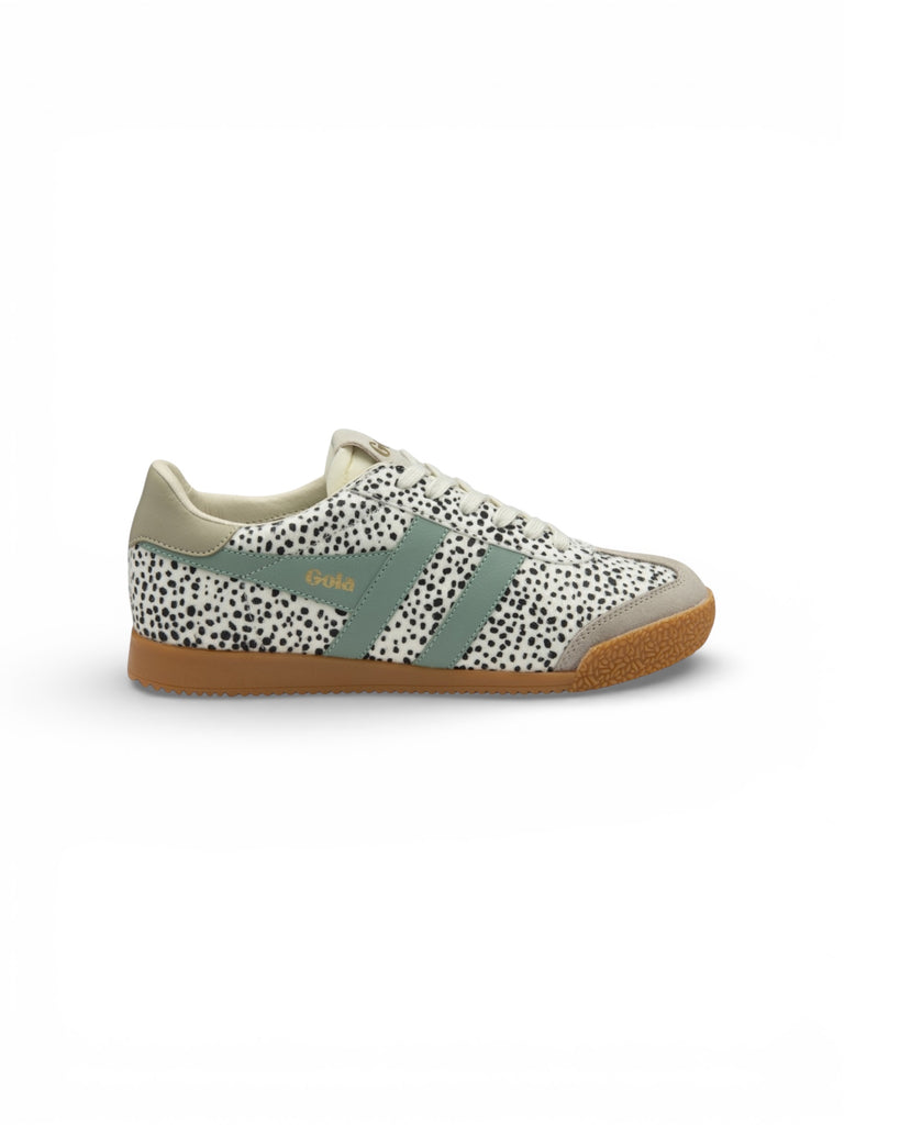 Gola Classics Women's Elan Cheetah Feather & Green Mist Savanna Trainers