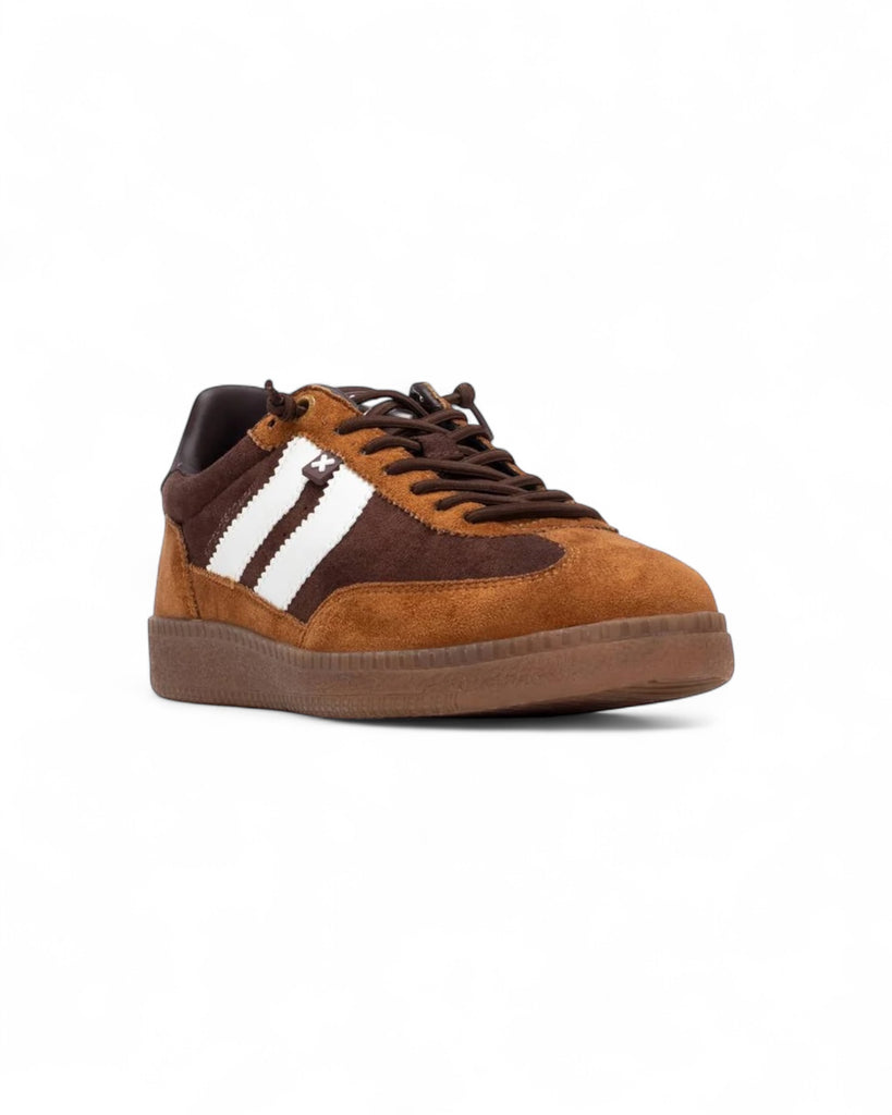 XTI Brown Trainers with Bungee Laces