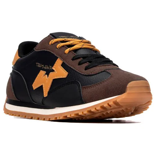 Teddy Smith 121131 Brown & Mustard Star Trainers