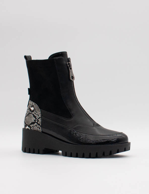 Kate Appleby Laggan Schwartz Mix Chunky Ankle Boots