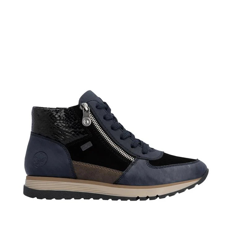 Rieker 49040-14 Navy & Black Boots