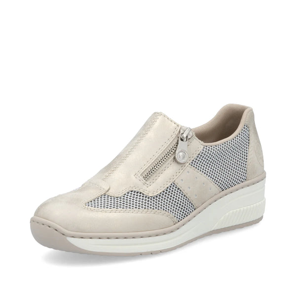 Rieker Doris Beige Slip-On Shoes 48760-60