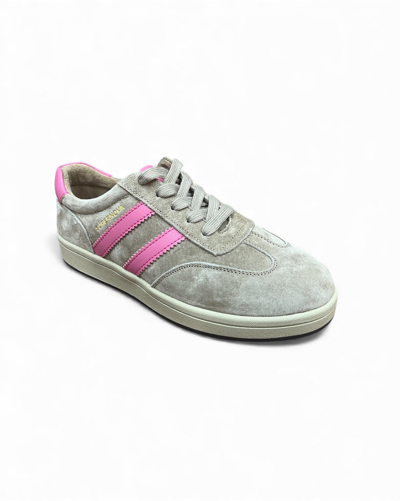 Drilleys Forty One Pink Sherbet Gum Sole Trainers