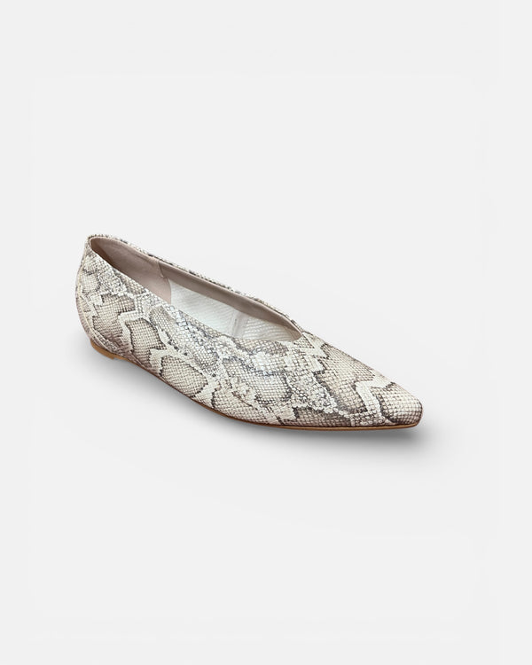 Wonders Snake Print Ballerina Pump A-3802