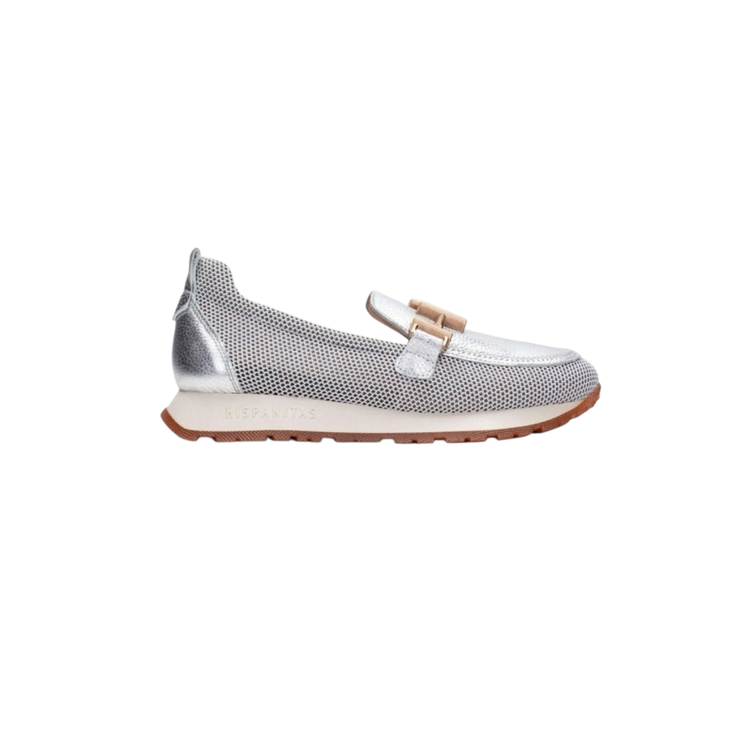 Hispanitas HV253919 Kansas Silver Leather Loafers