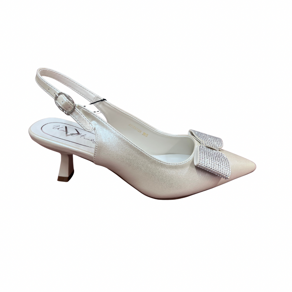 Una Healy Attention Pearl Slingback Mid Heeled Shoe