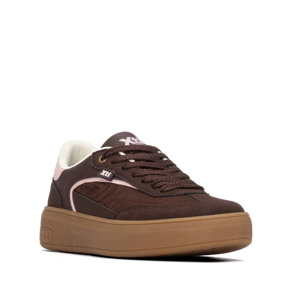XTI 146278 Brown Chunky Gum Sole Trainers