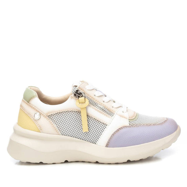 XTI Lilac & Multi Coloured Zip Trainers