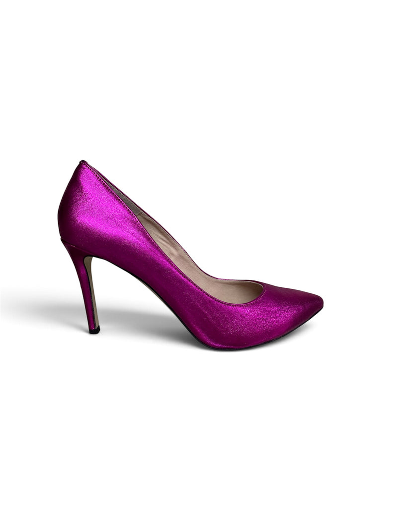 Emis MET8073/916 Metallic Fuchsia Pointed Shoe