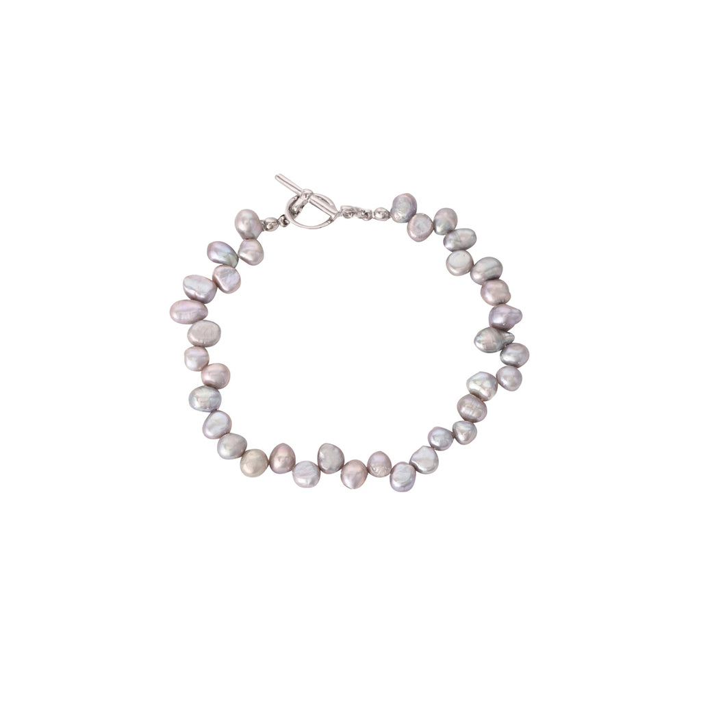 Grey Freshwater Pearl Bracelet