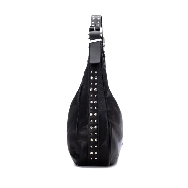 XTI 184671 Black Handbag with Stud Detail
