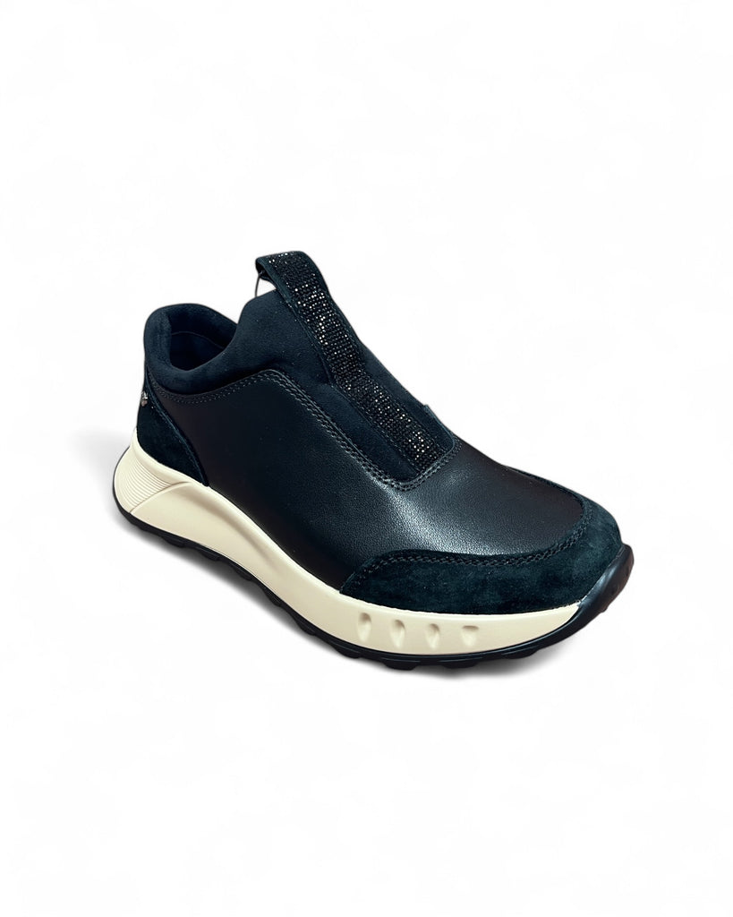 Patrizio Como Fusine Black Slip-On Trainer
