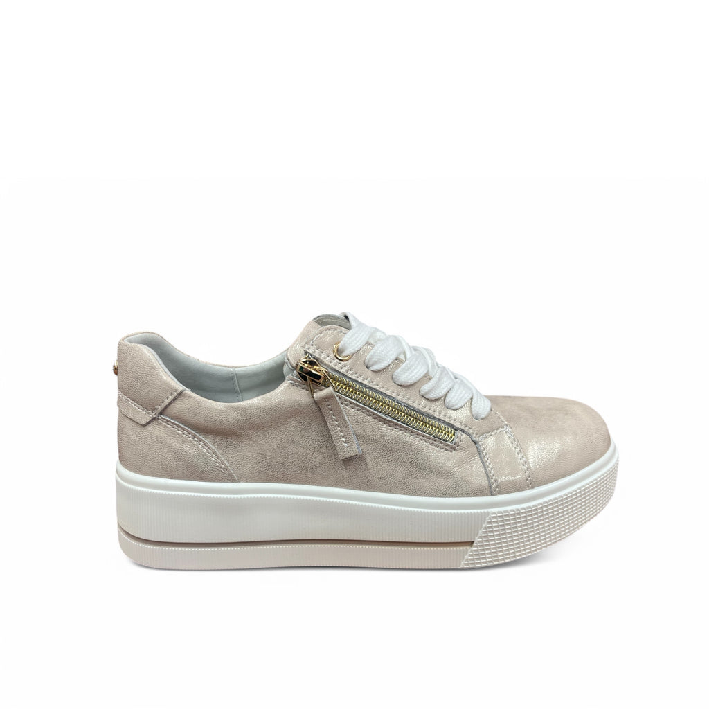 Patrizio Como Ravenna Gold Platform Trainers