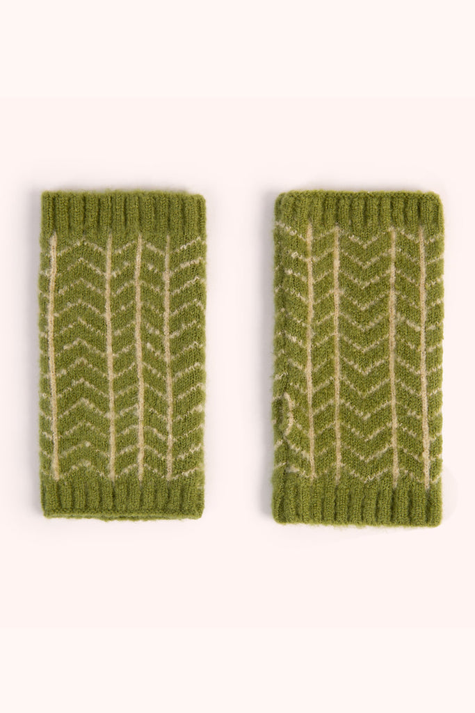 Powder Niamh Olive Wrist Warmer Gloves