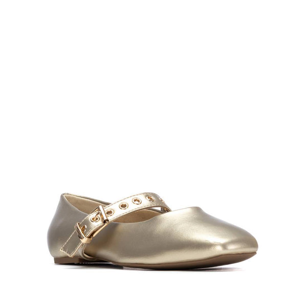 XTI Gold Pump with Strap 145118