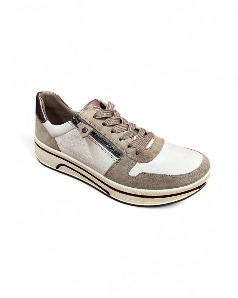 Ara Sapporo Cashmere Cream Leather Trainers