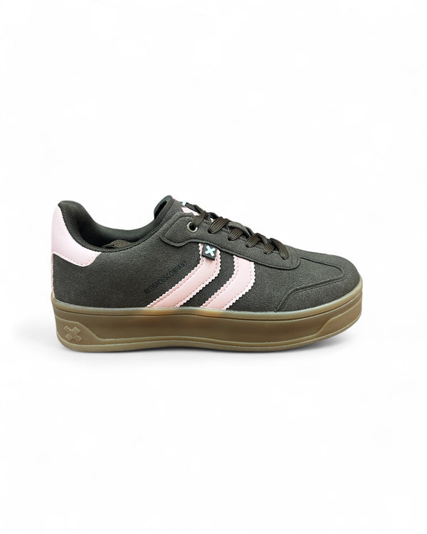 XTI Brown Platform Gum Sole Trainers
