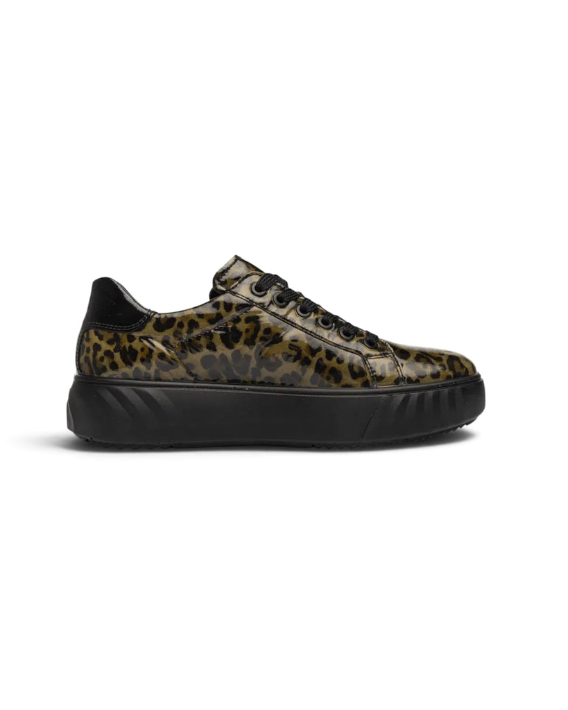 Ara Monaco 12-46523-33 Olive Leopard Trainers