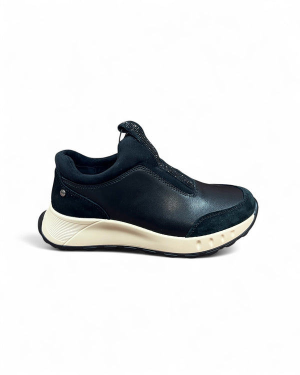 Patrizio Como Fusine Black Slip-On Trainer