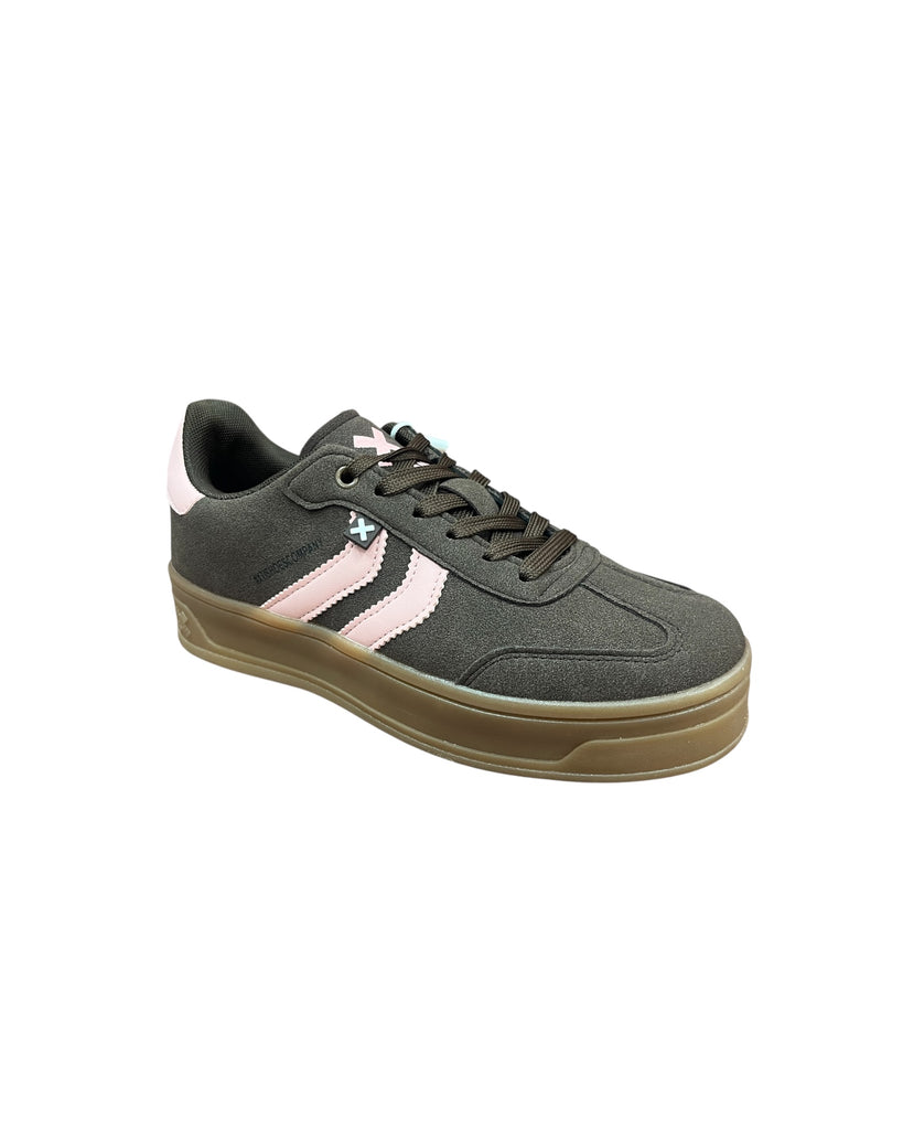 XTI Brown Platform Gum Sole Trainers