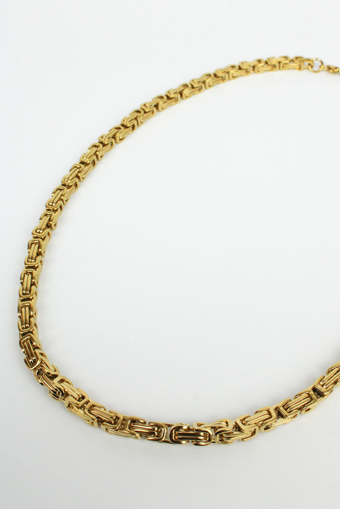 Gold Maze Link Necklace