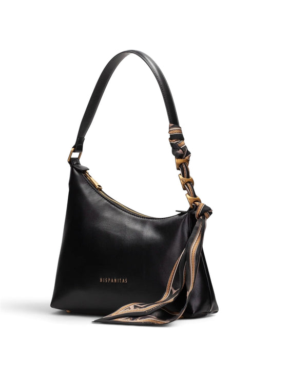 Hispanitas BI264935 Black Leather Shoulder Bag