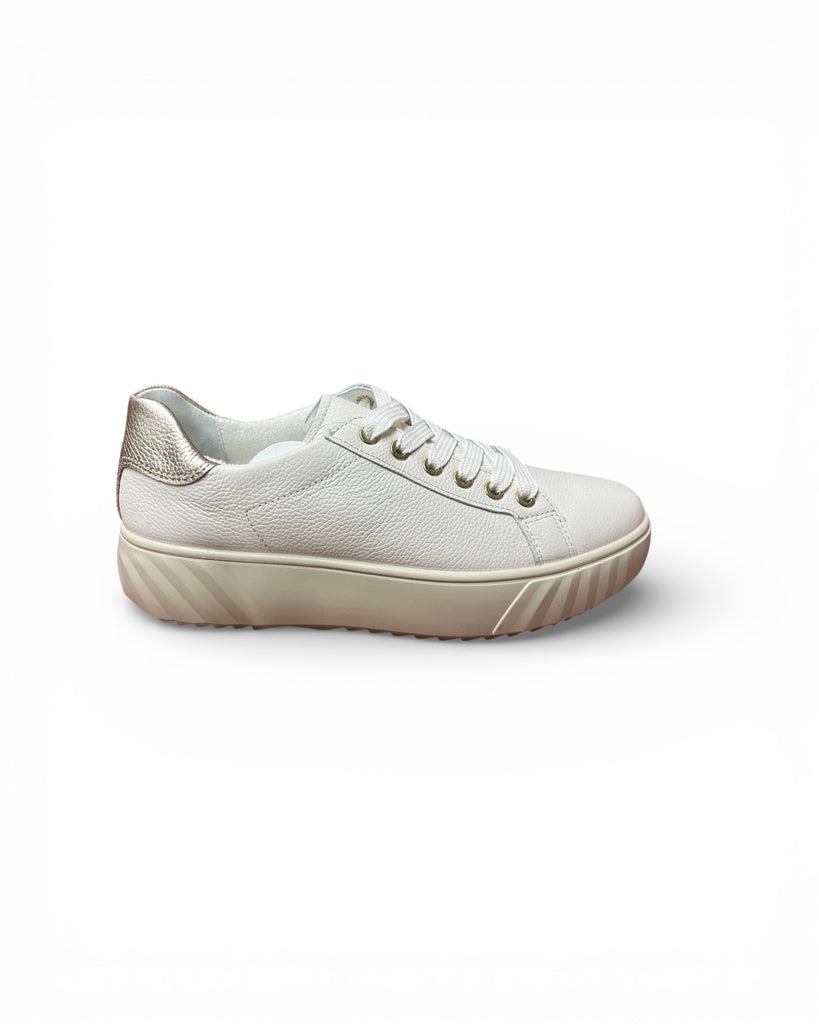 Ara Monaco Cream Flatform Trainers