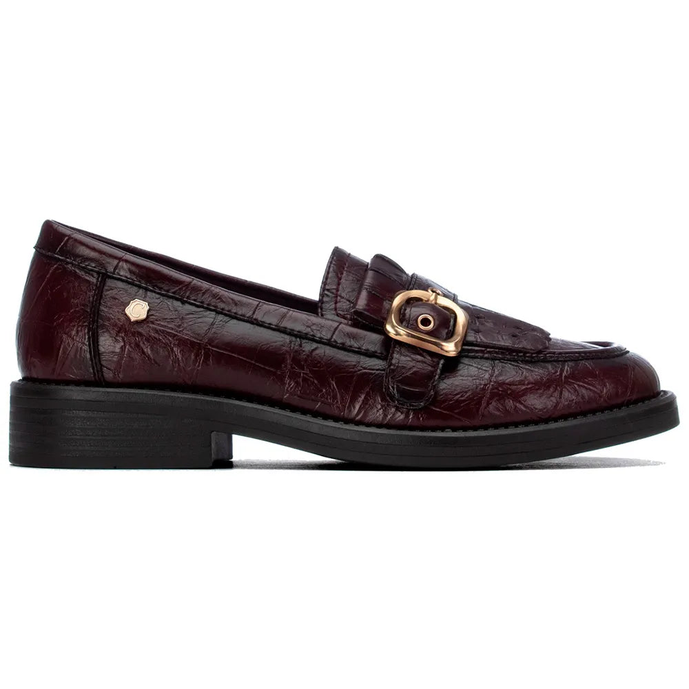 Carmela 164356 Burgundy Croc Loafer