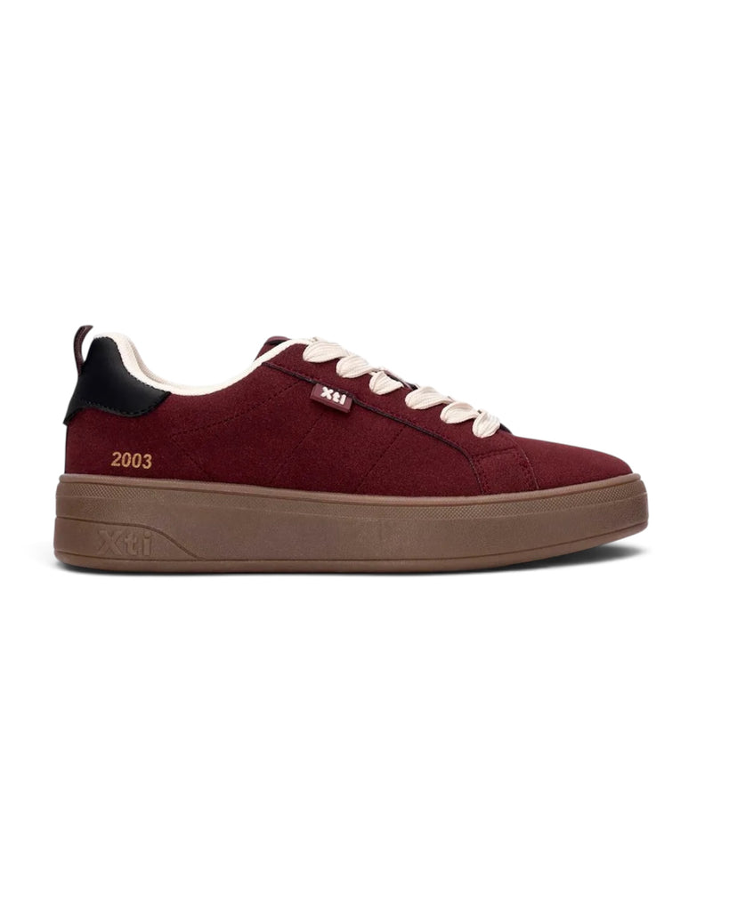 XTI 146270 Burgundy Chunky Trainers