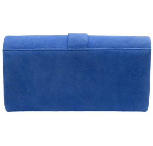 Lotus Cornflower Blue Suede Aletta Bag