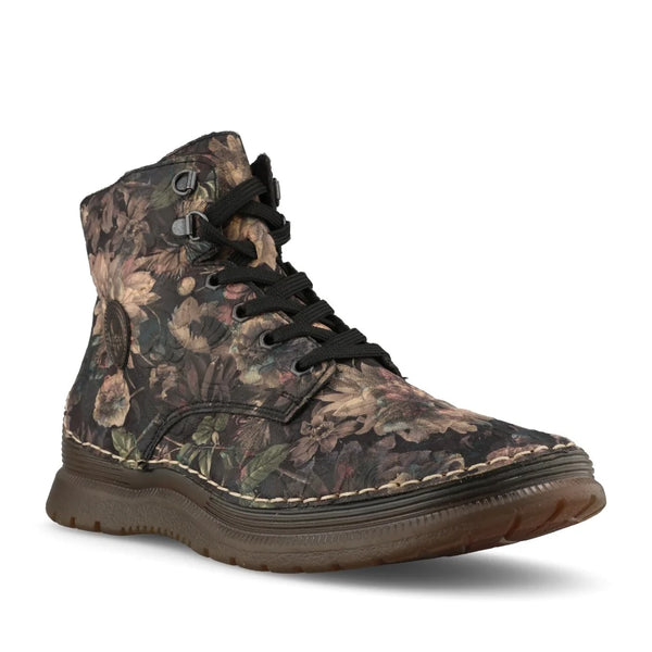 Rieker 53632-90 Black Floral Boots