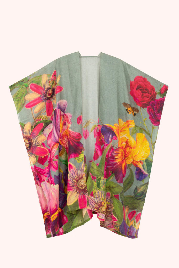 Powder Ice Winter Iris Wool Wraparound